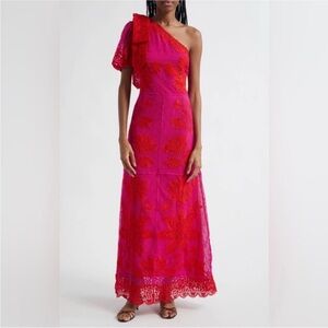 Farm Rio Guipuire Bicolor Maxi Dress